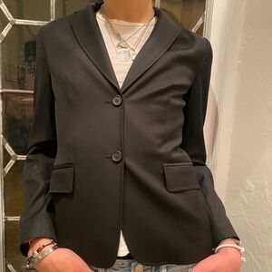 J. Crew Black Blazer with Notched Lapels and Fitted Silhouette
